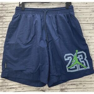 Jordan Retro 13 Legacy Poolside Shorts Mens XL Blue Lined Trunks Swimwear